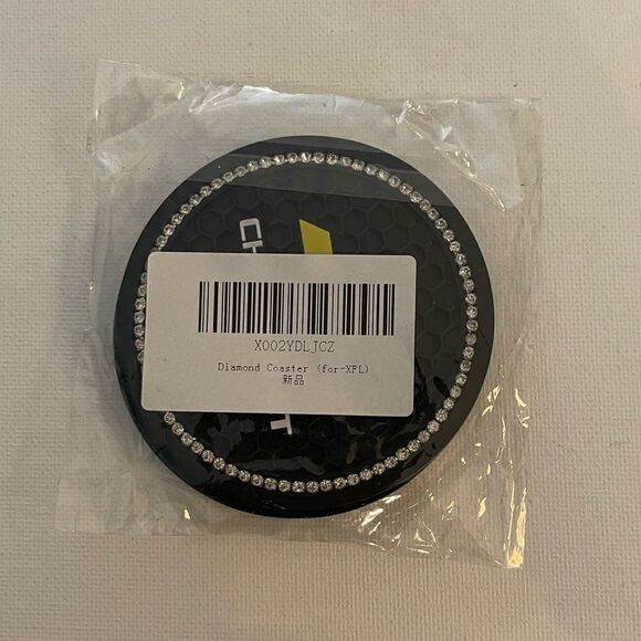 Chevrolet Car Cup Holder Coasters with bling set of 2 NWT - Picture 4 of 4